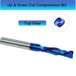 Jiiolioa F2132 CNC Compression End Mill 1/4" Shank