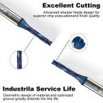 XDENGP 1/8" Compression Spiral Router Bit for CNC