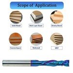 Jiiolioa F2132 CNC Compression End Mill 1/4" Shank