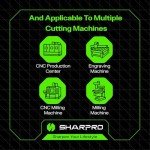 SHARPRO Extra Long CNC Router Bit - 1/4 Inch
