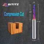 1/4" Shank Up & Down Spiral Router Bit