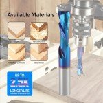 Hozly 1/2" Spiral Router Bits for Wood Carving