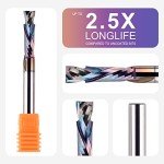 5PCS Compression Spiral Router Bit Set