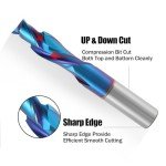 Hozly 1/2" Spiral Router Bits for Wood Carving