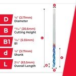 Amana Tool 1/8” Solid Carbide CNC Router Bit