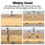 FivePears 1/4" Down Cut Spiral Router Bit