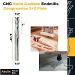 Solid Carbide Compression Router Bits 1/4" Shank