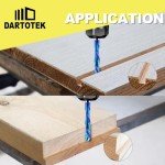 DARTOTEK 1/4" Solid Carbide Router Bits