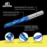 DARTOTEK 1/4" Solid Carbide Router Bits