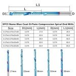 Genmitsu 5pcs 1/8" Spiral Compression Router Bits