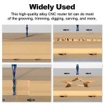 FivePears 3-Flute Compression Spiral Router Bit