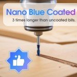 10-Piece CNC Router Bits Set for Woodworking