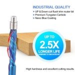 HQMaster 1/4" Spiral Flush Trim Router Bit