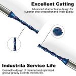 Up&Down Spiral Router Bits Set for CNC 1/8