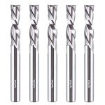 5PCS Spiral Downcut Router Bits Set - 1/4" Shank