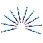 10-Piece Nano Blue Coat CNC Router Bit Set