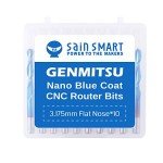 10-Piece Nano Blue Coat CNC Router Bit Set