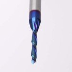 Jiiolioa 1/8" Spiral CNC Router Bit, 1/4" Shank
