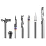 FoxAlien 1/4" Shank CNC Router Bit Kit