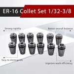 12-Piece ER-16 Collet Set for CNC Tools