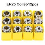 12PCS ER25 Spring Collet Set for CNC Machines