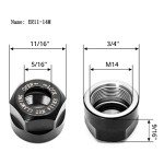 ER11 1/8'' Collet Nut Set for CNC Tools