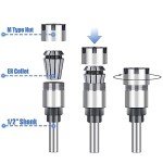 Mesee ER20 Router Collet Extension Chuck Adapter