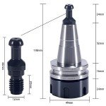 5PCS ISO30 ER32 Collet Chuck and Holder Set