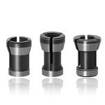 Mesee 3-Piece Router Collet Chuck Set for Woodworking