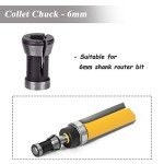 Mesee 3-Piece Router Collet Chuck Set for Woodworking