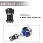 Mesee 3-Piece Router Collet Chuck Set for Woodworking