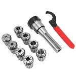 10Pcs R8-ER32 High Speed Steel Collet Set