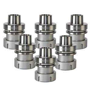 6PCS HSK63F ER40 Collet Chuck Set for CNC