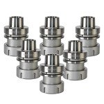 6PCS HSK63F ER40 Collet Chuck Set for CNC