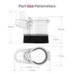 NymoLabs 65mm CNC Dust Shoe with Hose Adapter