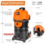 LUNYEE 7.9GAL Dust Extractor for Woodworking Tools
