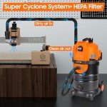 LUNYEE 7.9GAL Dust Extractor for Woodworking Tools