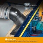 POWERTEC Router Table Dust Port Adapter 2.5" ID