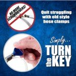 Flexible PVC Dust Collection Hose with Clamps - 4"x20