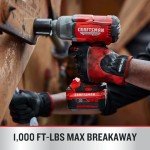 CRAFTSMAN V20 RP Impact Wrench, Cordless, Brushless, High Torque, 1/2 Inch, 4Ah Battery and Charger Included (CMCF940M1)