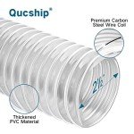 Flexible 2.5" x 20' PVC Dust Collection Hose