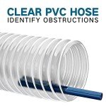 Flexible 2.5" x 20' PVC Dust Collection Hose
