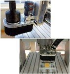 2 Pack CNC Vacuum Dust Brush Shoe - 100mm