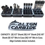 CNC Router Bit Storage Blocks - Set of 4