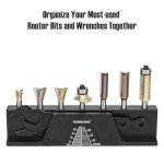 TOOLCOOL Magnetic Router Bit Storage Organizer