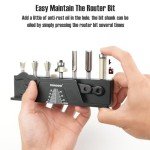 TOOLCOOL Magnetic Router Bit Storage Organizer
