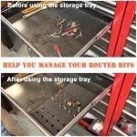 VIKITON Router Bit Organizer for 1/4 & 1/2 Inch