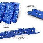 Precision Aluminum Router Setup Blocks - 7pcs Set