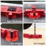 14-Piece Aluminum Router Table Setup Block Set