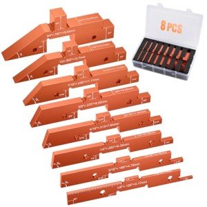 Router Table Setup Blocks - 8-Piece Aluminum Set